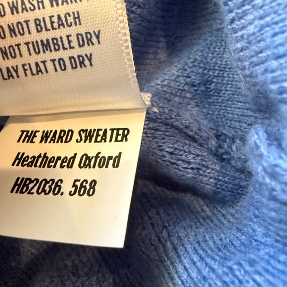 Holderness & Bourne Men's XXL The Ward Sweater Heathered Oxford MSRP $185 - Picture 8 of 9